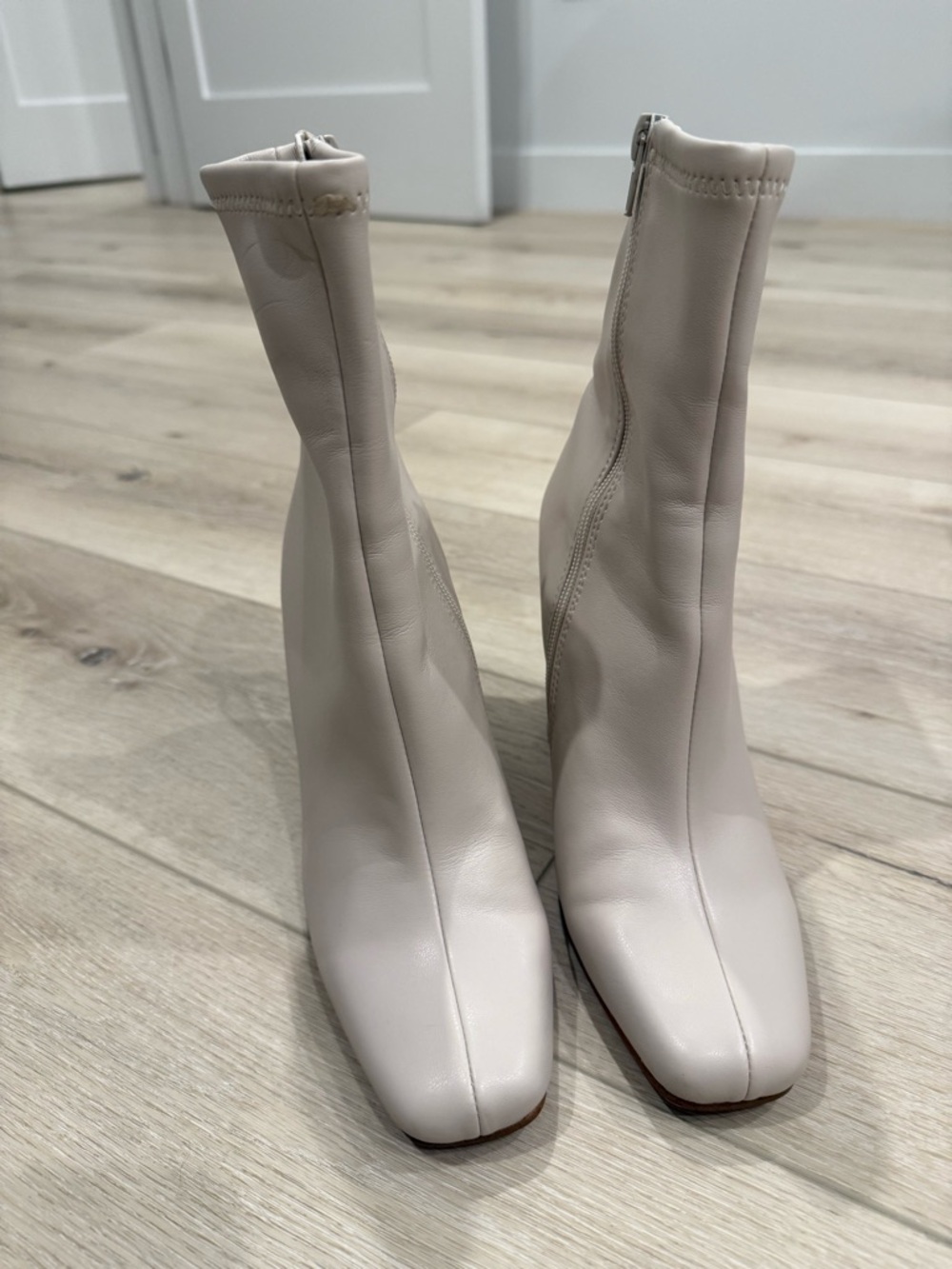 Steve Madden Lynden Booties in Bone